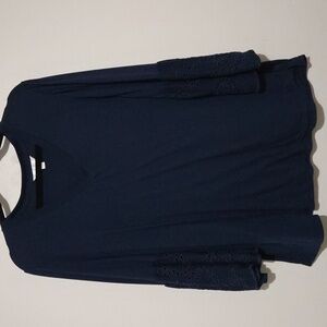 Time and Tru Navy Blue Top